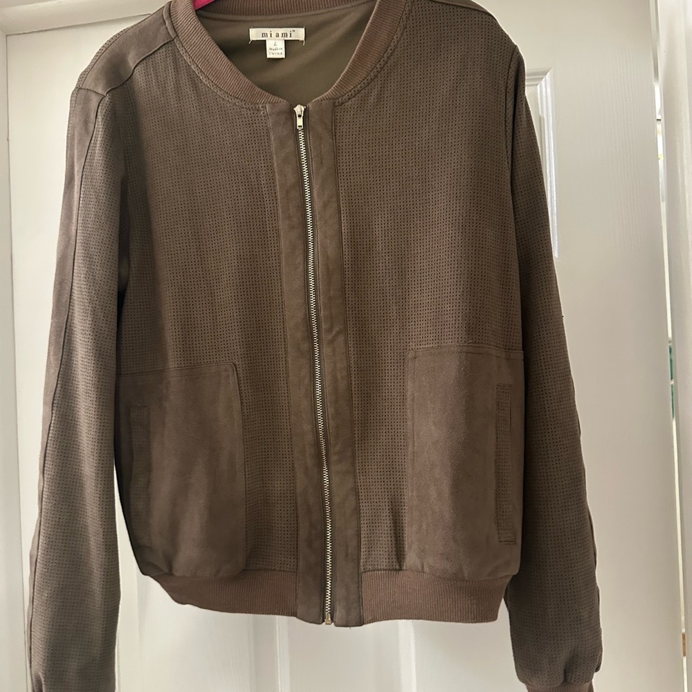Miami Taupe Perforated Jacket